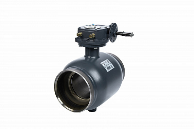 065N0181GR RJIP Premium Кран шаровой WW DN500 PN25 WG (приварной, с редуктором, С/П), Ридан