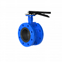 Затвор дисковый Ridval тип RVB 05 DN100 PN16,фланцевый,корпус чугун, диск чугун,EPDM, Рукоятка