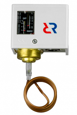 060L126766R Реле температуры KP61R, IP44, длина капиллярной трубки 3 м, контактная группа SPDT, Ридан