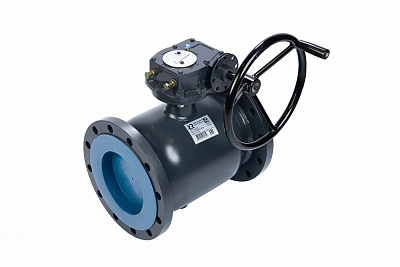 065N0266GR RJIP Premium Кран шаровой FF DN300 PN16 WG (фланцевый, с редуктором, С/П), Ридан